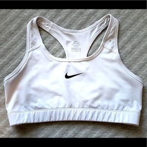 White Nike Sports Bra